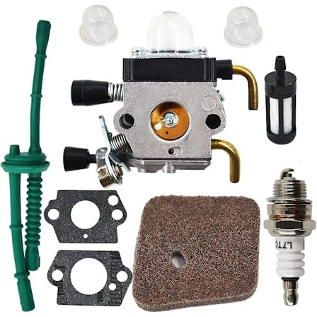 Forgasserutskifting for Stihl Fs38 Fs45 Fs46 Fs55 Km55 Fs85 Trimmer med luftfilterpakning