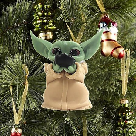 Baby Yoda Julepynt til Juletræet Hængende Vedhæng Ornamenter (FMY)