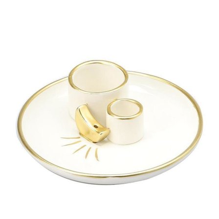 4 i 1 Rökelsehållare, Rökelsebrännare för att bränna Salvia, Rökelsesticka, Smudge Bowl, Rökelseaskafångare