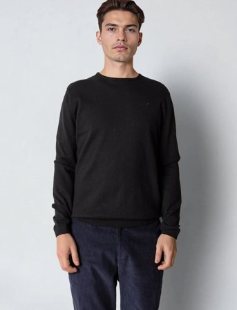 Clean Cut Copenhagen Claude Crewneck Knit - Black - XL