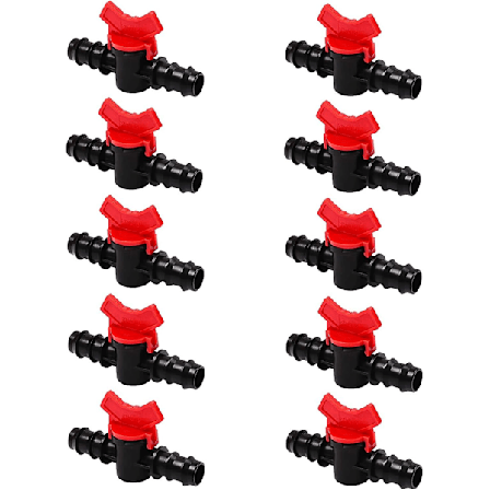 10 kpl letkun kasteluventtiili, letkun sulkuventtiili, muovinen dB