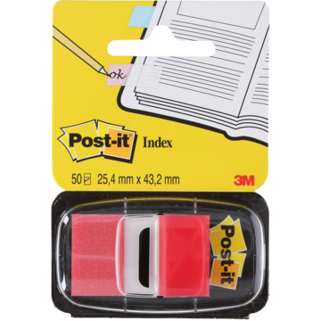 Post-It Index/Faner Rød