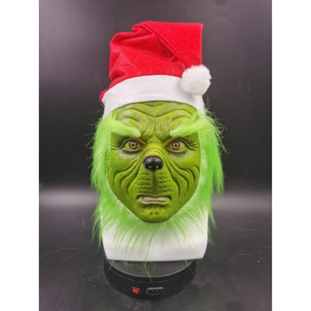 1 Styk Grinch Latex Maske Hoveddækning Halloween Jul Maske Mo