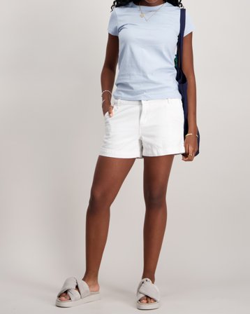 Kids ONLY KOGCOMET WIDE SHORTS LIFE DNM GUO020 Hvid Shorts Pige - Kids Brand Store