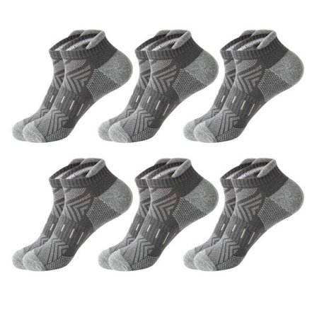 6 par ankelstrumpor - bekväm bomullsblandning