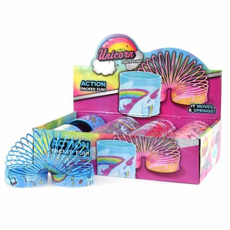 Leksaker 59073 Robetoy 1st Spiral Magic Spring Unicorn 7cm Välj 2.lila