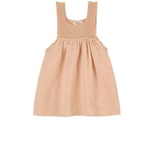 búho Beige Embroidery Cotton Dress - Tops - 6 years - Beige - Mädchen