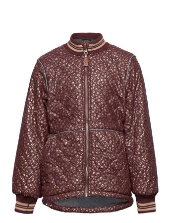 Duvet Jacket Glitter W Fleece Outerwear Jackets & Coats Quilted Jackets Multi/mønstret Mikk-Line