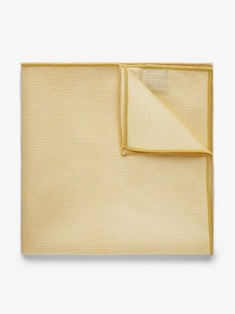 John Henric Men's Yellow Pocket Square Plain Size Onesize