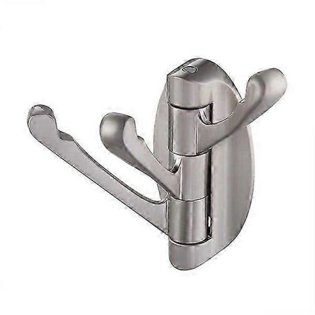 Metallinen kääntyvä koukku, kestävä, kokoontaitettava kolminkertainen takkihenkari, jossa on useita kolminkertaisia kokoontaitettavia varsia, pyyhe-/