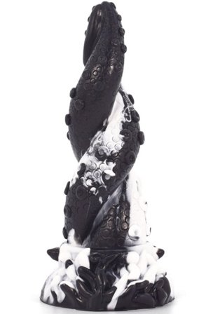 Dildo Tentamix Black-White 20 cm - Woome.pl