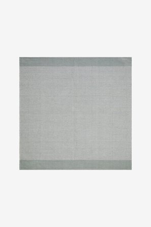 KM Home - Bomuldstæppe Alva - Grøn - Bomulds- & kludetæpper - 300X300 - Fra Homeroom