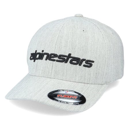 Alpinestars - Grey flexfit Czapka Z Daszkiem - Linear Grey Heather/Black Flexfit @ Hatstore