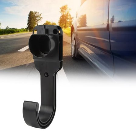 Seinälle kiinnitettävä EV-laturi J-koukku Sähköauton latauskaapelin pidikejärjestäjä Yleismaailmallinen tyypin 2 pistokkeelle