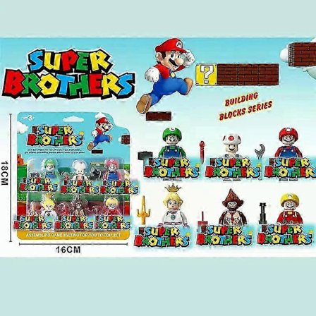 Nya Tecknad Mario Byggklossar Actionfigur Tecknad Sonic Leksak Klossar Montera Pedagogiska Barnleksaker Födelsedagspresent elektronik 2025[D]