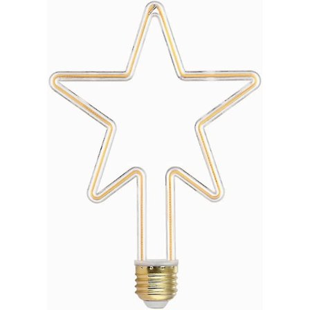 4W E27 Kreative LED Pærer Dekorativ Stjerneformet Pærer Varm Hvid 2700k AC 220v 360 Lysspredningsvinkel Hy