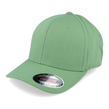 Flexfit - Grønn flexfit Caps - Dark Leaf Green Flexfit @ Hatstore