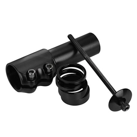 Cykelgaffelstammeforlænger Styr Forhøjer Stang SORT 12CM 12CM