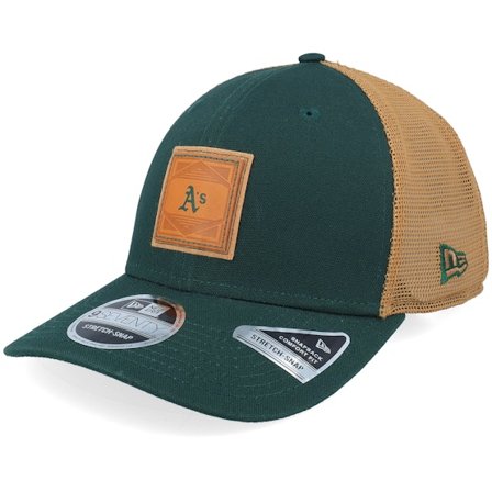 New Era - MLB Grøn trucker Kasket - Oakland Athletics 9SEVENTY Debossed Logo Green Trucker @ Hatstore