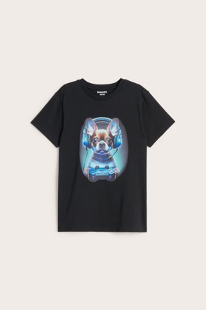 Kappahl | T-shirt z nadrukiem | Czarne