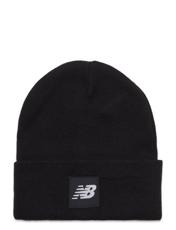 Cuffed Beanie Flying Nb Logo Accessories Headwear Sort New Balance