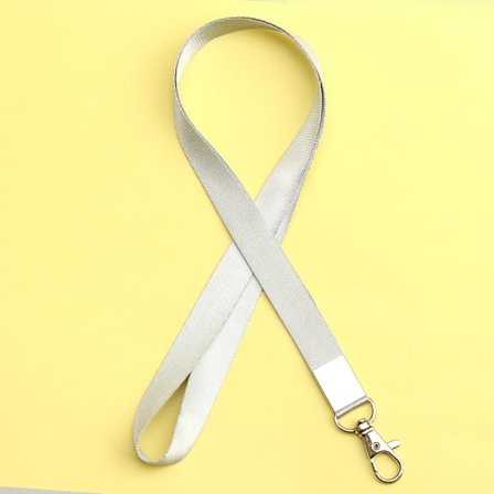 10 stk. fortykkede ID-kortholder snor, ID-kortholder snor (grå),