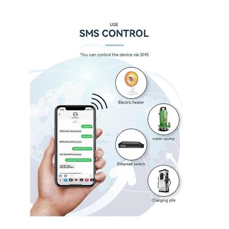 RL2 GSM 4G Smart Relæ Switch Timer Controller SMS App Fjernbetjening Hvidevarer Automatisk Dør