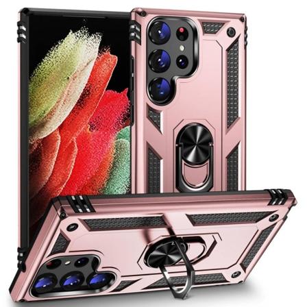 Bofink Combat Samsung Galaxy S23 Ultra Suojakotelo - Ruusukulta Pink