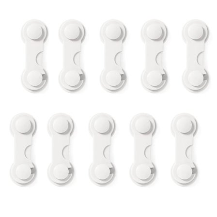 10 x Lapsilukko: Kaapin ovi Jääkaapin laatikon lukko vauvalle