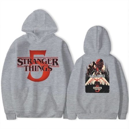 Stranger Things 5 Huppari – Unisex – Lämmin fleecevuorattu collegepaita – Syksy/Talvi Violetti 2 L Violetti 2 L