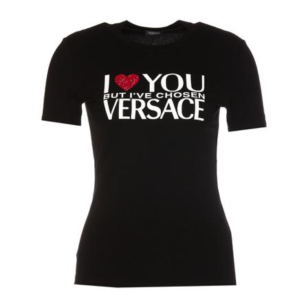 Versace T-Shirts , Zwart , Dames , Maat: S