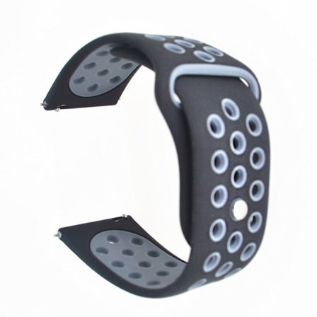 Samsung Galaxy Watch Active tvåfärgat klockarmband i silikon - Svart / Blå