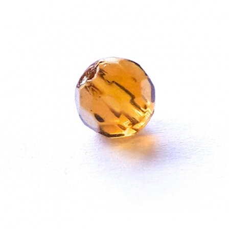 Bite Of Bleak Glass Bead 8mm Amber