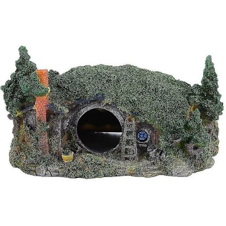 Harts Akvarium Dekorationer Slott Trähus Träd