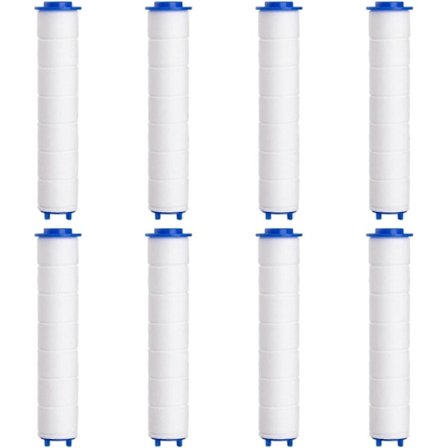 (95mm) Brusehoved Filter 8 Stk PP Bomuldsbrusefilter til Aftageligt Anti-Kalk Brusehoved til Håndbruser