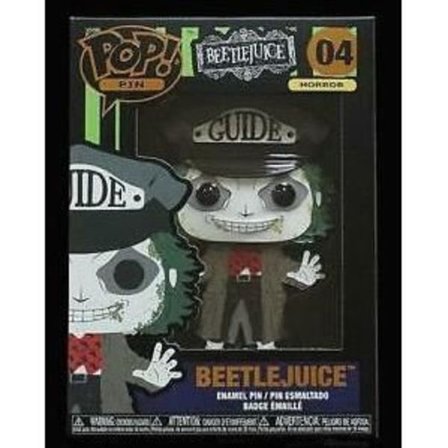 Pins Beetlejuice FUNKO POP! - Stor storlek i svart emalj