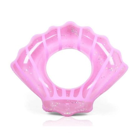 Forstærket oppustelig skal-svømmebøjle til voksne 1 stk. pink