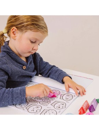 Ooly Colouring Book - Happy Snacks - Multi/patterned - ONE SIZE