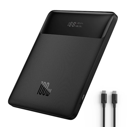 100W Power Bank 20000mAh Type C PD Hurtig Opladning Powerbank Bærbar Ekstern Batteri Oplader