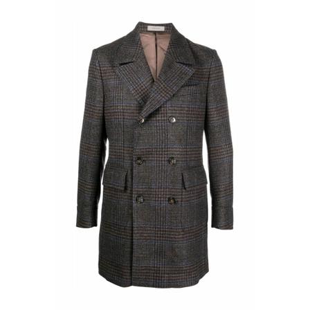 Corneliani, Double-Breasted Coats Bruin, Heren, Maat:M