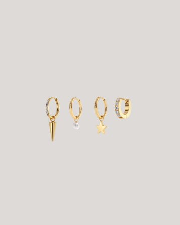 Edblad Peak One Hoops Sirius Gold Doré Bijoux Fille - Kids Brand Store