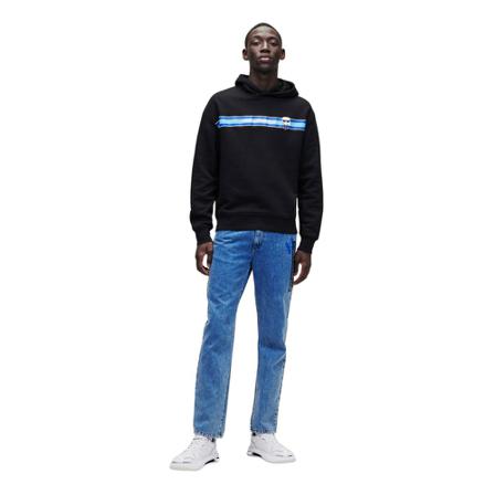 Karl Lagerfeld Ikonik Monogram Hoodie Sort, Herre