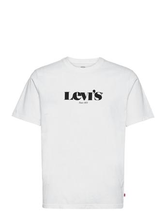 Ss Relaxed Fit Tee Mv Ssnl Log T-shirts Short-sleeved Hvit LEVI ́S Men