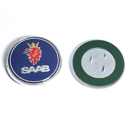 68mm 2 3 Pins Saab Bil Forhjelm Motorhjelm Logo Bagagerumskofanger Emblem Til Saab 9 3 9 5 9-3 9-5 Saab Emblem Mærkat Tilbehør -ys