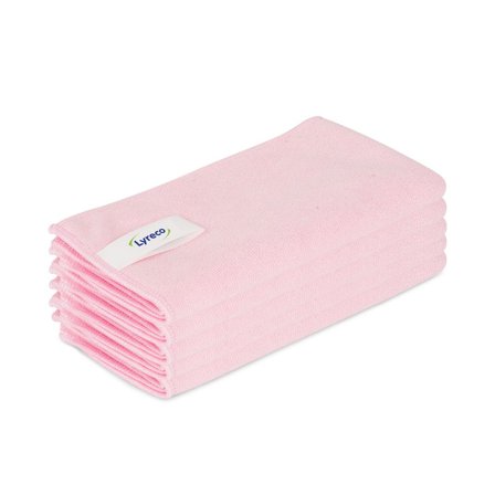 LYRECO Mikrofiberduk Pro 40x40cm rosa 5/fp - Lyreco - Städ och hygien - Städdukar och diskdukar - Städdukar - Mikro