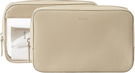 NUORI Sideway Travel Case Set Neutral, Tøj & Bolig, Makeup- & Toilettasker, Toilettasker