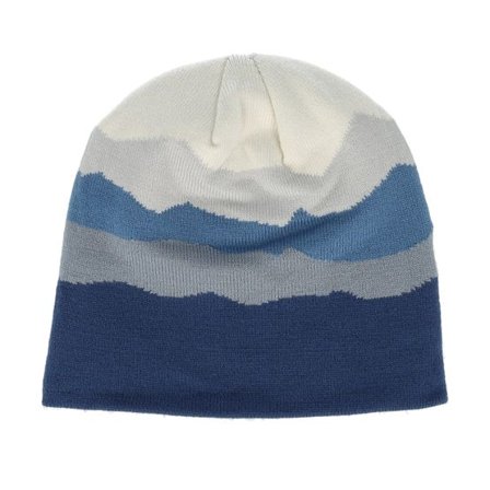 Beechfield - Blå traditionalbeanie Beanie - Rocky Mountain Peaks Pull-on Blue Beanie @ Hatstore