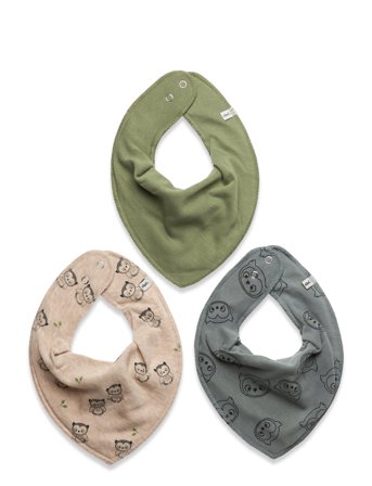 Pippi | Bandana Bib Boy -Aop (3-Pack) | ONE SIZE
