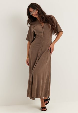 SELECTED - Slfviva Regular Linen Blend Dress