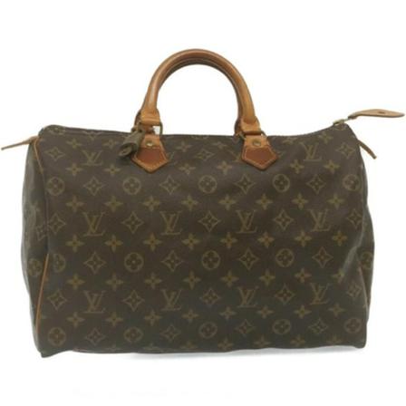 Louis Vuitton Vintage, Pre-owned Speedy 35 Monogram Handbag Bruin, Dames, Maat:ONE Size